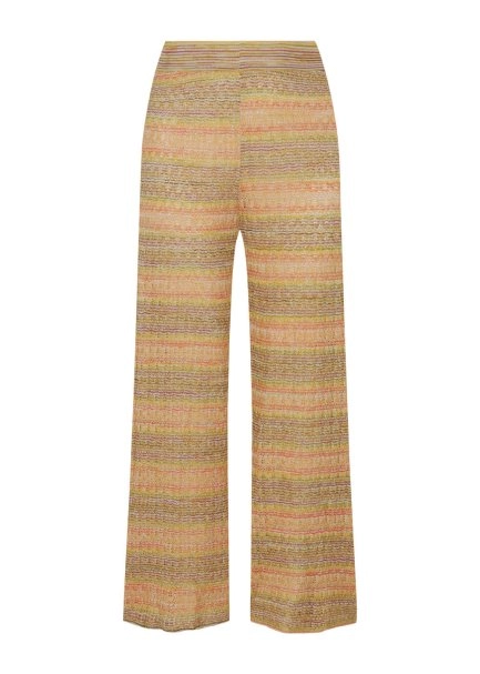 DEGRADE STRIPE BOHEMIAN KNIT PANTS - 6