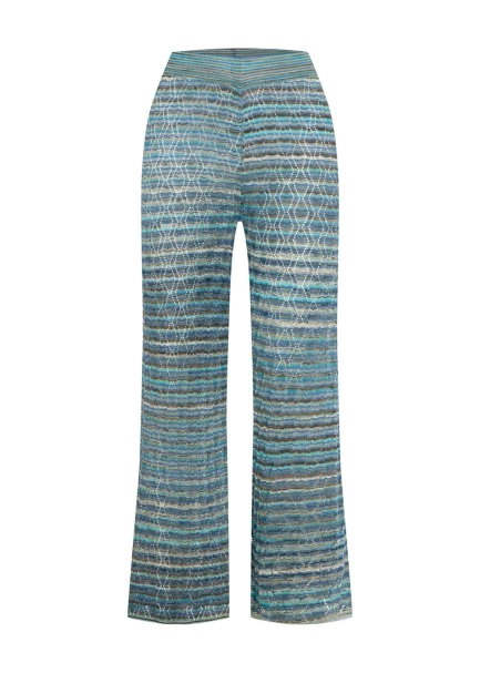 DEGRADE STRIPE FESTIVAL KNIT PANTS - 6