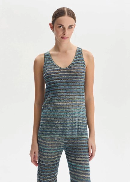 DEGRADE STRIPE FESTIVAL KNIT TOP - 5