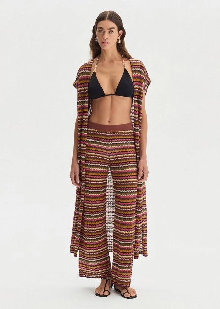 DEGRADE STRIPE KNIT PANTS - 4