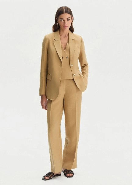 DESERT LINEN BLAZER JACKET - 2