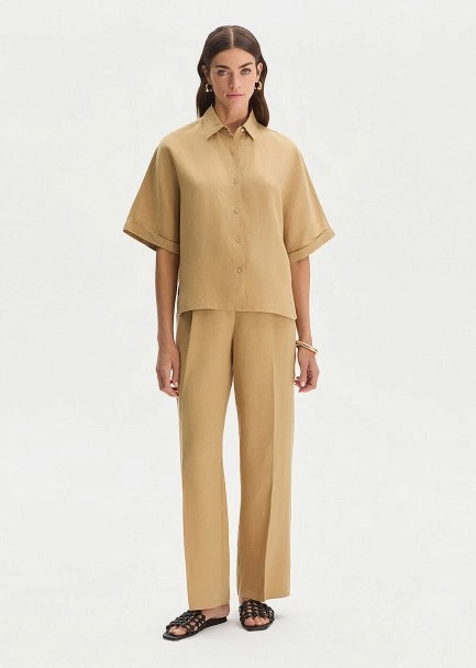 DESERT LINEN OVERSIZE TOP - 2