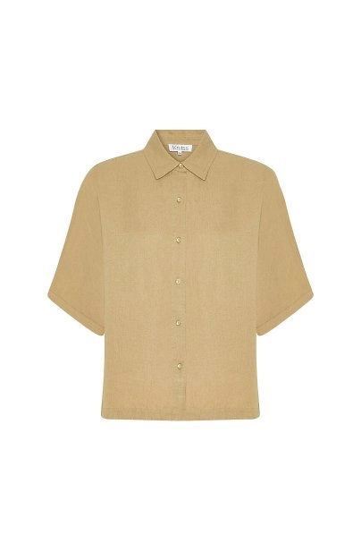DESERT LINEN OVERSIZE TOP - 6