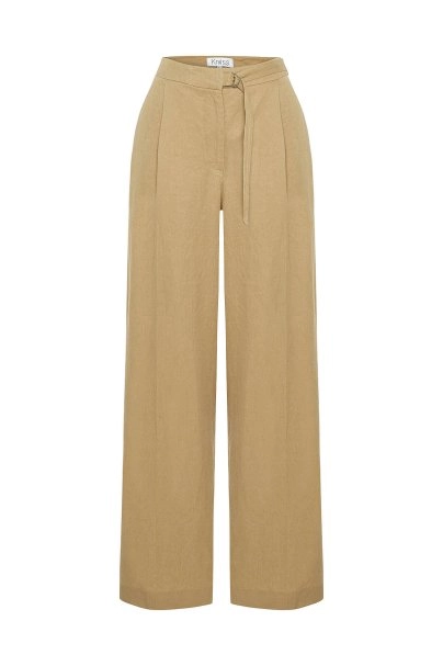 DESERT LINEN PLEATED PANTS - 6