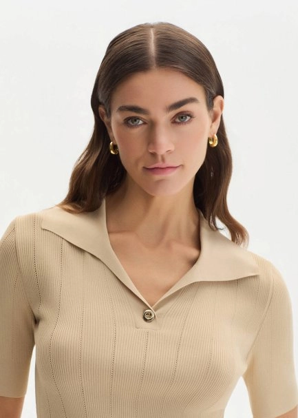 Desert Polo Neck Knıt Top - 4