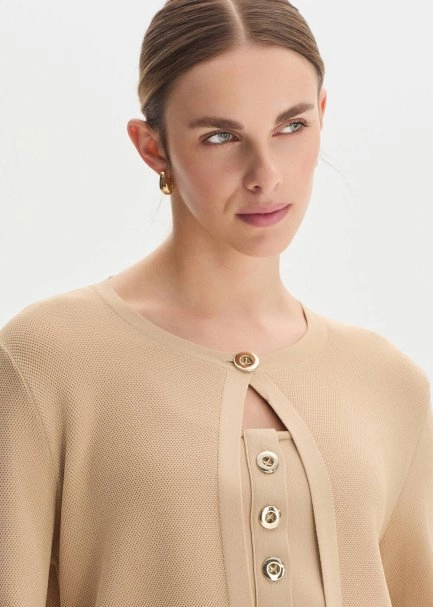 Desert Regular Fıt Knıt Jacket - 3