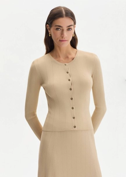 DESERT SLIM FIT KNIT CARDIGAN - 1