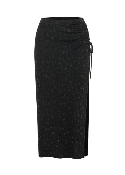 Draped Leopard Knit Skirt - 6