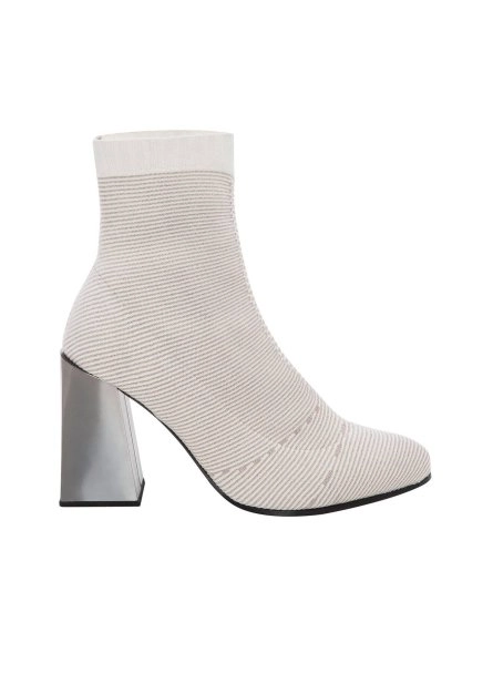 Ekru Lurexli Kısa Triko Bot - 5