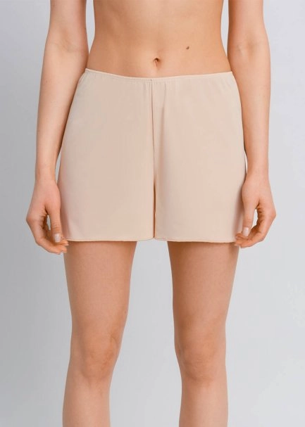 Elastic Waistband Nude Mini Short-Slip - 7