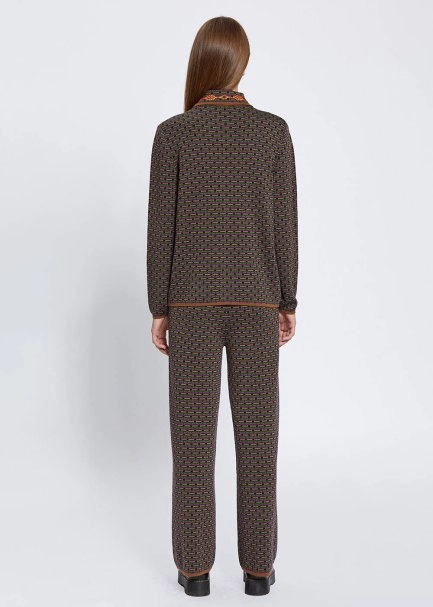 EMBROIDERIED MERINO WOOL KNIT JACKET - 5