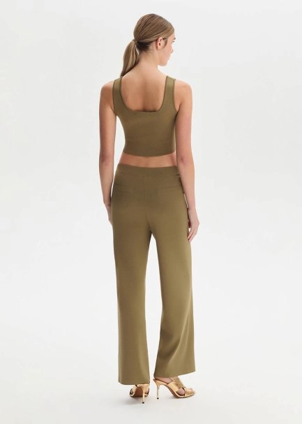 Epaulette Detaıled Anıs Knıt Pants - 5