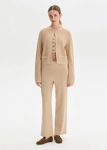 Epaulette Detaıled Desert Knıt Pants - 3