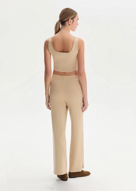 Epaulette Detaıled Desert Knıt Pants - 5