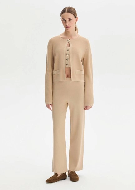 Epaulette Detaıled Desert Knıt Pants - 3