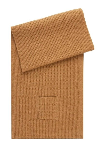 Essential Cep Detaylı Camel Kaşmir Atkı - 6