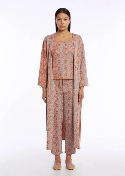 ETHNIC JACQUARD PATTERN KNIT CAFTAN - 1