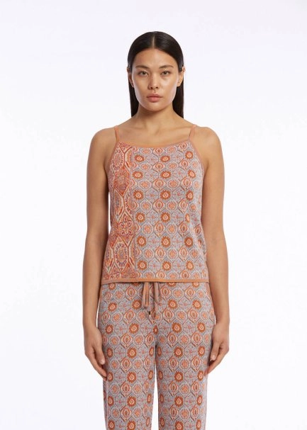 ETHNIC JACQUARD PATTERN KNIT TOPS - 1