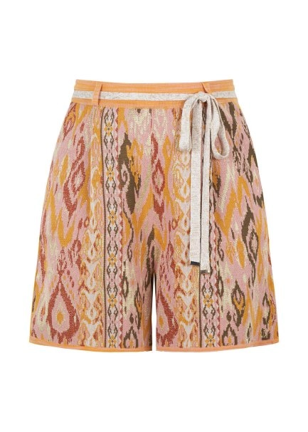 Ethnic Pattern Jacquard Knit Short - 8