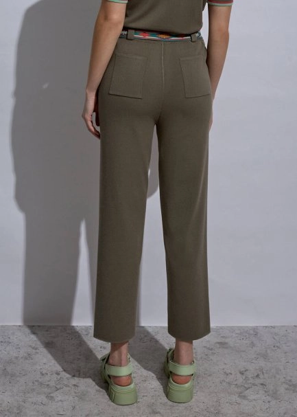 Ethnic Trimmed Rosemary Knit Pants - 6