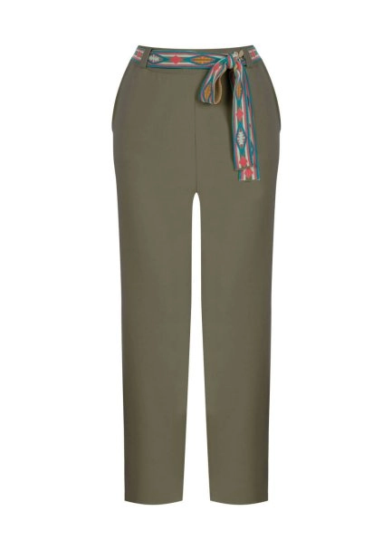 Ethnic Trimmed Rosemary Knit Pants - 7