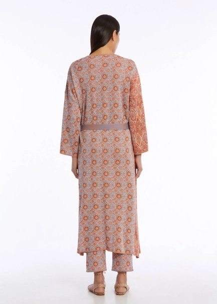 Etnik Jakar Desen Triko Kaftan - 5