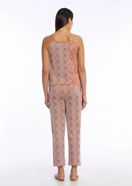 Etnik Jakar Desen Triko Üst - 5