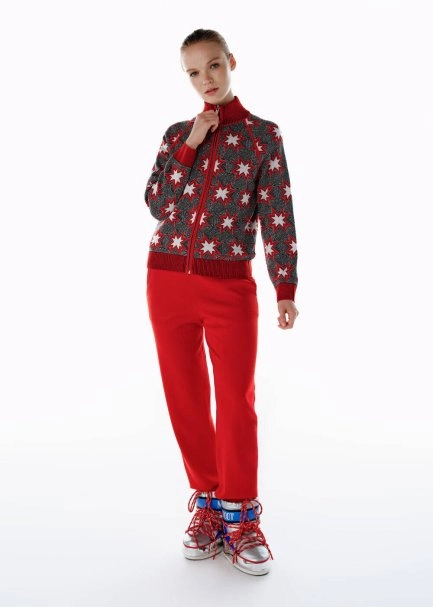 Extrafıne Red Merino Wool Knit Pants - 2