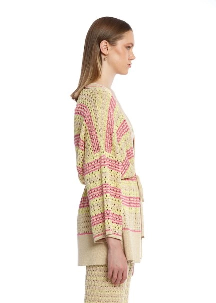 FANCY KNIT DETAILED KNIT KIMONO - 4