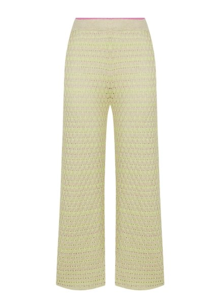 FANCY KNIT DETAILED KNIT PANTS - 6