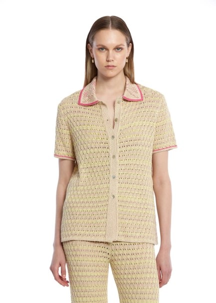 FANCY KNIT DETAILED KNIT TOP - 1