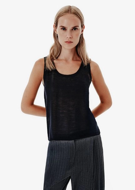 Fine Knit Black Top - 3
