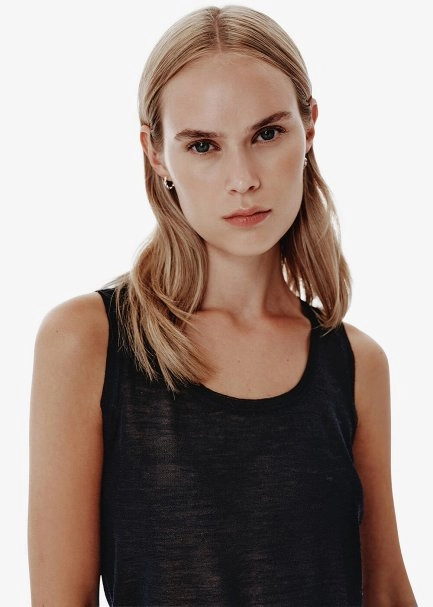 Fine Knit Black Top - 4