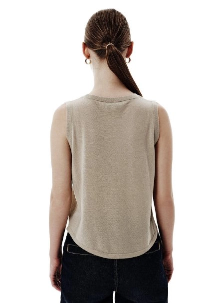 Fine Knit Beige Top - 5