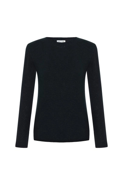 Fine Knit Black Sweater - 6
