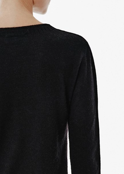Fine Knit Black Sweater - 4