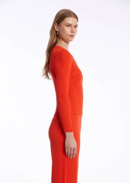 Fitil Örgü Mercan Triko Hırka - 3