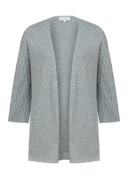 FRONT-TIE ICE KNIT CARDIGAN - 6