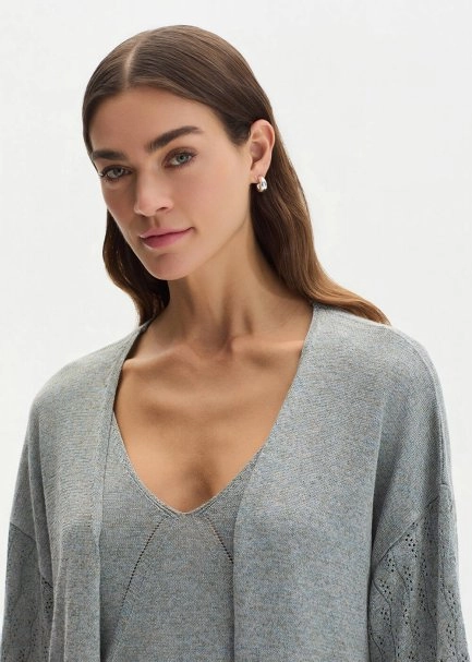 FRONT-TIE ICE KNIT CARDIGAN - 4