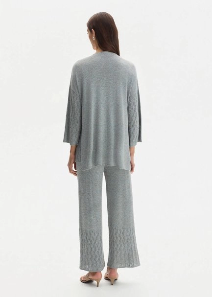 FRONT-TIE ICE KNIT CARDIGAN - 5