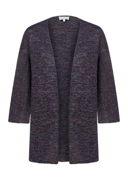 FRONT-TIE PURPLE KNIT CARDIGAN - 6