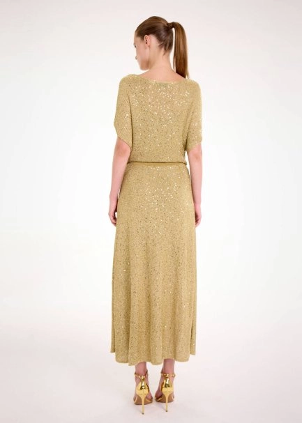 GLITTER GOLD SEQUIN KNIT TOP - 5