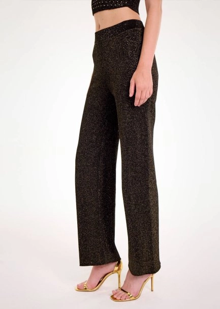 Gold Lurex Triko Pantolon - 4