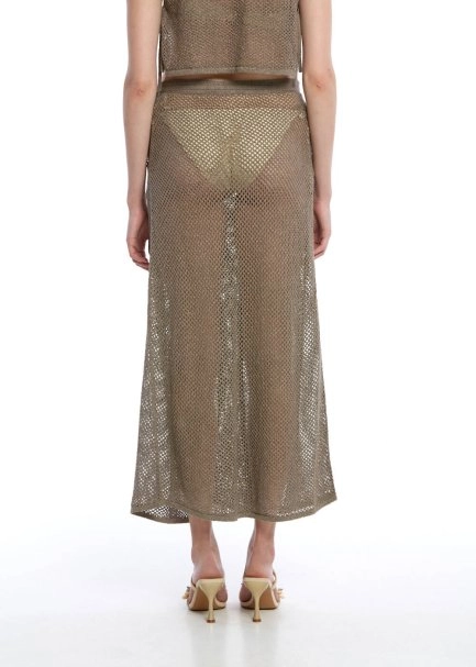 Haki Beachwear Triko Etek - 5