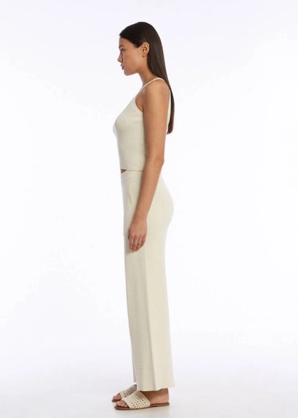 Halter Yaka Bej Triko Üst - 4