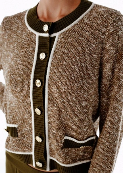 HERBAL MOULINE KNIT JACKET - 2