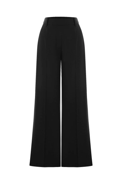 High Waist Brown Flare Pants - 6
