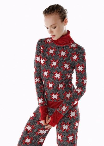 ICONIC APRÈS SKI STAR EMBROIDERED KNIT TOP BLACK - 3