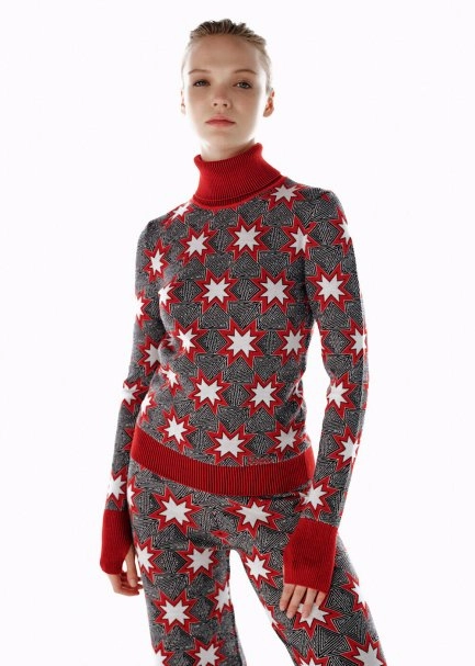 ICONIC APRÈS SKI STAR EMBROIDERED KNIT TOP BLACK - 4