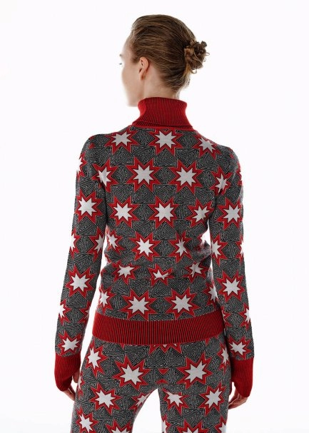 ICONIC APRÈS SKI STAR EMBROIDERED KNIT TOP BLACK - 5